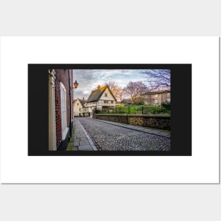 The Britons Arms cafe in Elm Hill, Norwich. The oldest cafe in the city along one of the oldest streets in the city Posters and Art